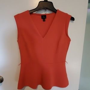 Worthington Short-Sleeve V-Neck Peplum Top